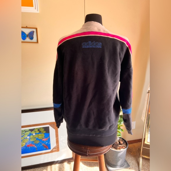 Adidas size medium Moto style sweatshirt with pockets good condition - Picture 3 of 7